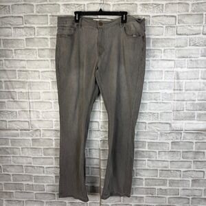 Barbell Apparel Mens Grey Athletic Fit Denim Jeans Style D033 Size 40